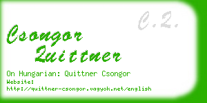csongor quittner business card